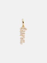 BaubleBar Custom Script Nameplate Charm - Gold/Pavé - 
    Ends Tonight: Enjoy 20% Off
  
