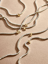 BaubleBar Ruth Initial Tennis Necklace - Gold/Pavé - 
    Ends Tonight: Take an Extra 25% Off Sale
  
