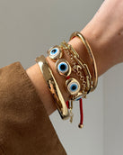 Eye to Eye Bracelet - Gold/Blue