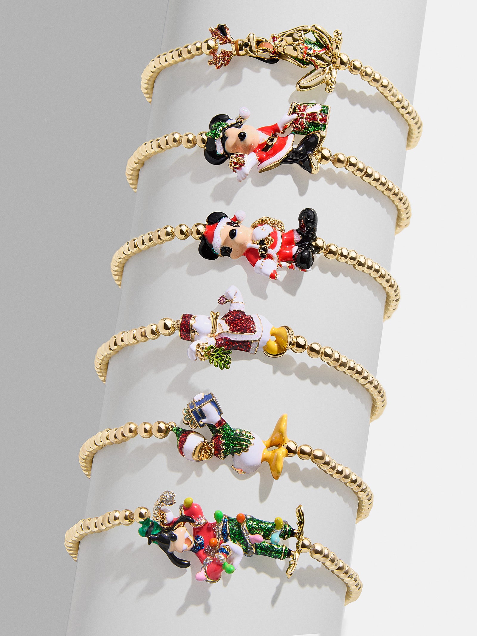 NEW disney X retailer baublebar bracelet set Pisa Stretch Mickey Minnie Mouse Donald Duck