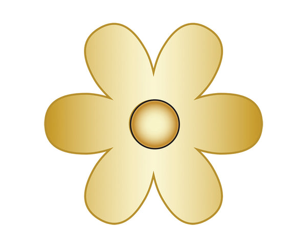 Flower Icon - Gold