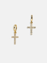 BaubleBar Faith Cluster Charm - Pave Cross - 
    Create your own charm necklace
  
