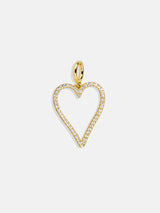 BaubleBar Heart Cluster Charm - Heart Pave Outline - 
    Create your own charm necklace
  
