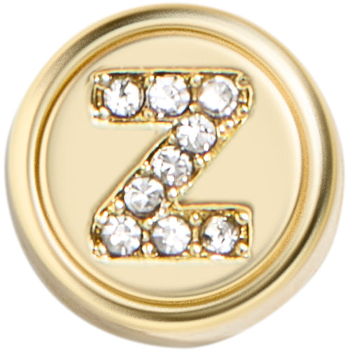 Round Hinge Letter Bead - Z