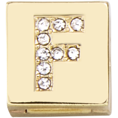 Square Hinge Letter Bead - F