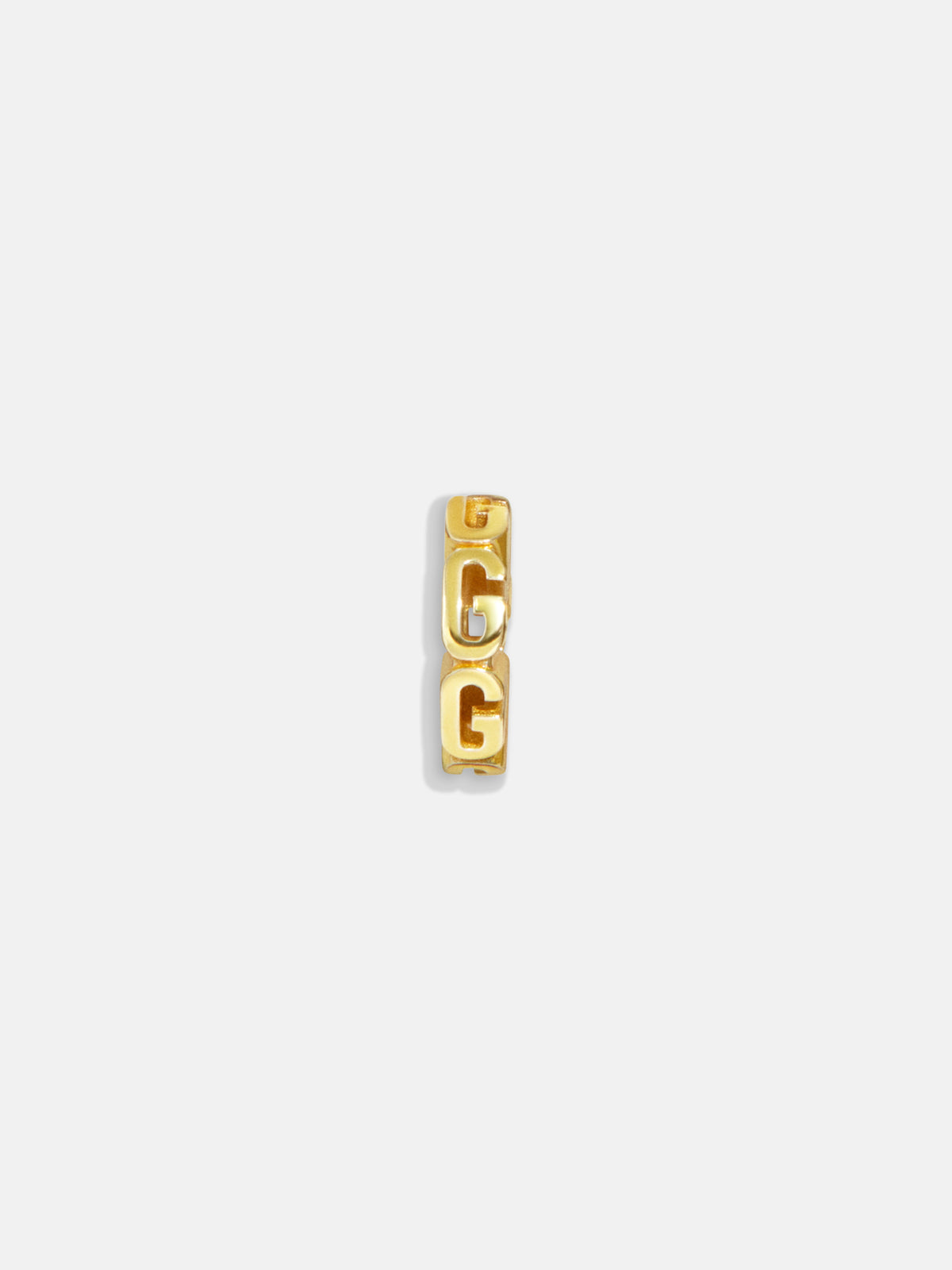 Gold Initial Bead Charm - G