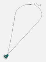 BaubleBar Heart Sterling Silver Custom Reversible Necklace - Silver - 
    Get Gifting: Enjoy 20% Off
  
