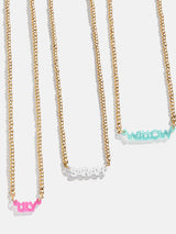 BaubleBar Kids' Pisa Custom Nameplate Necklace - Pisa Chain - 
    Enjoy 20% Off: One week only
  
