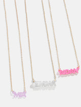 BaubleBar Kids' Custom Nameplate Necklace - Cable Chain - 
    Kids' customizable necklace
  
