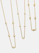 18K Gold Cross Necklace - Cross