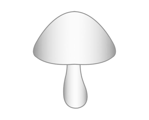 Mushroom Icon - Silver