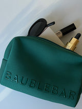 BaubleBar Take It Away Storage Pouch - Emerald - 
    Neoprene storage pouch
  
