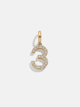 BaubleBar Pavé Number Cluster Charm - 3 - 
    Create your own charm necklace
  
