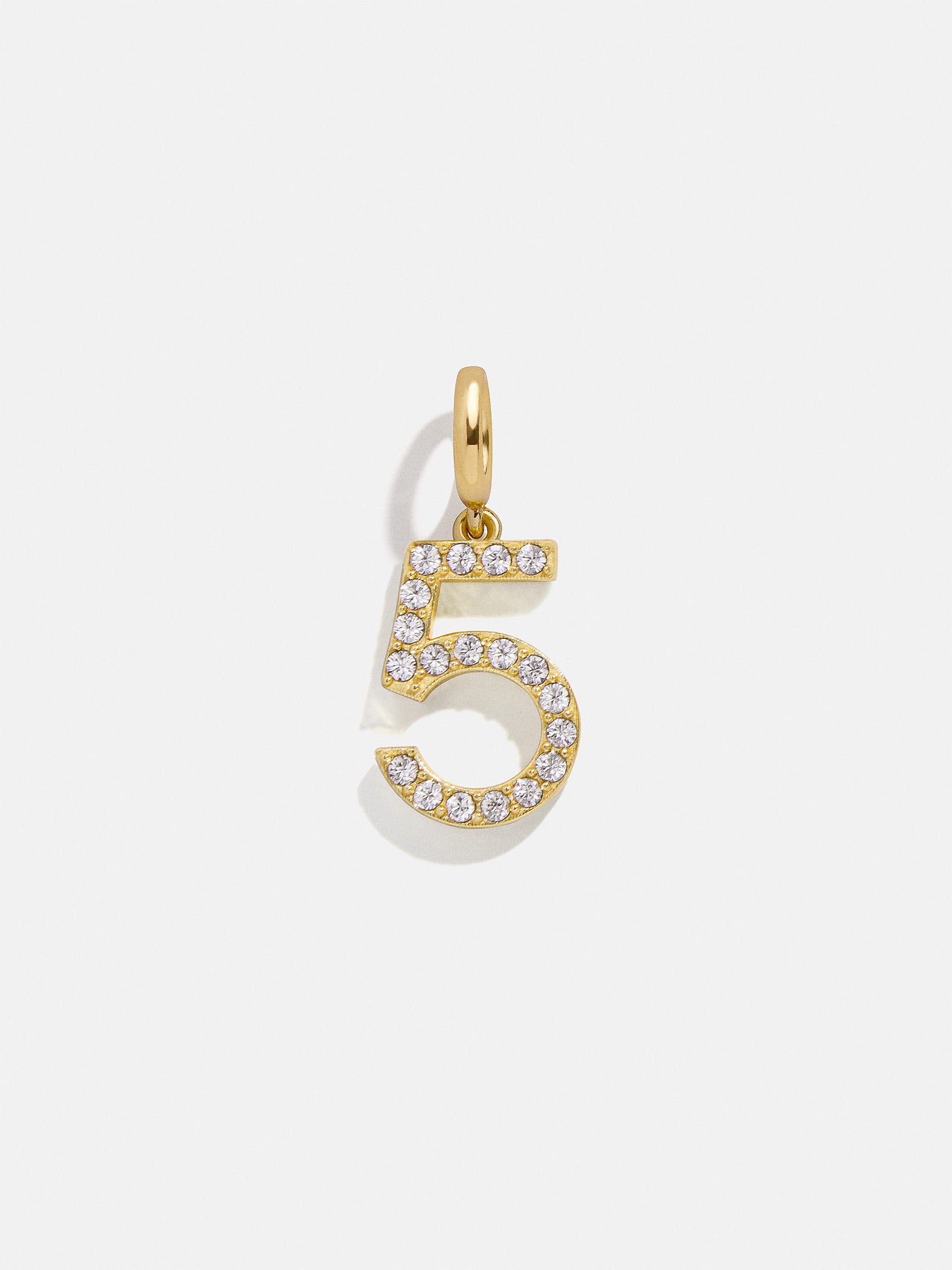 Pavé Number Cluster Charm Bead - 5