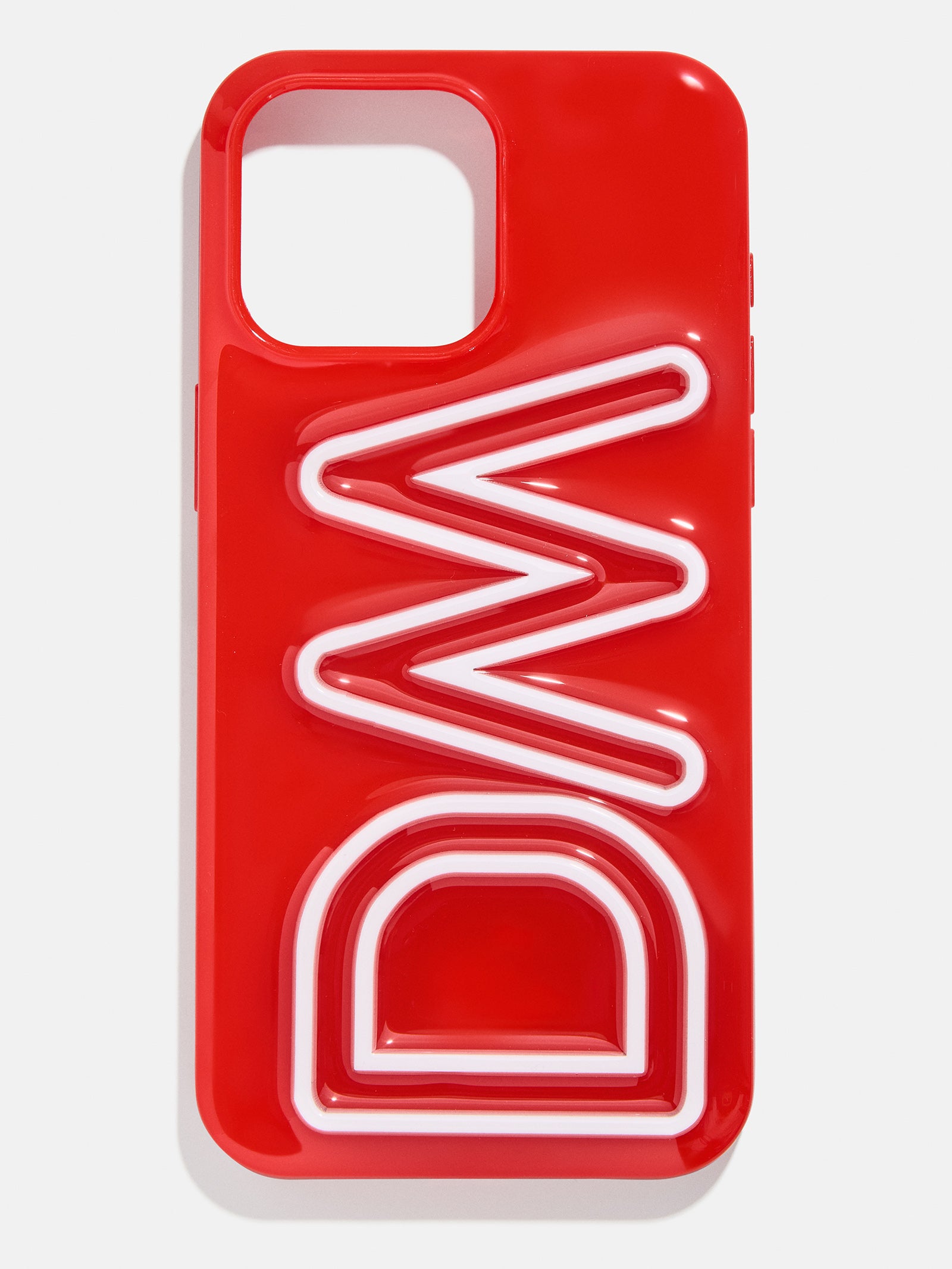 Fine Line Custom iPhone Case - Red/White