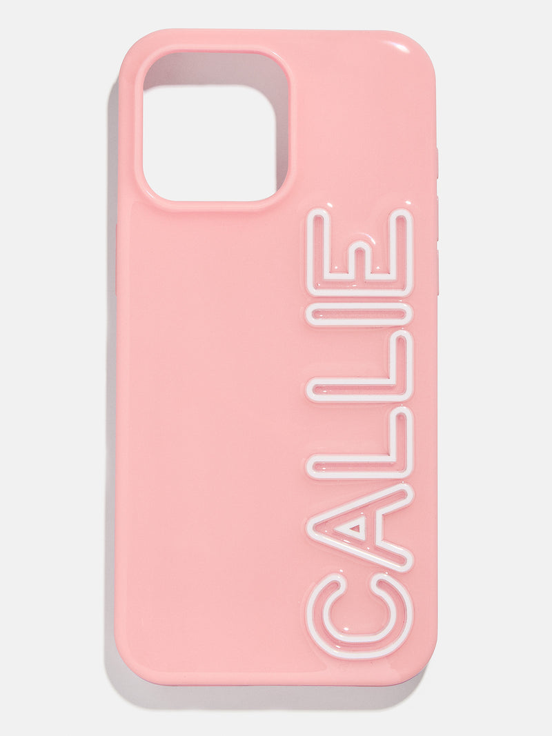 BaubleBar Fine Line Custom iPhone Case - Blush/White - 
    Customizable Phone Case
  
