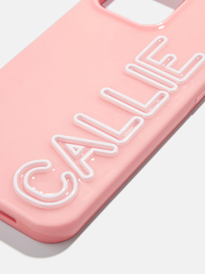 BaubleBar Fine Line Custom iPhone Case - Blush/White - 
    Customizable Phone Case
  
