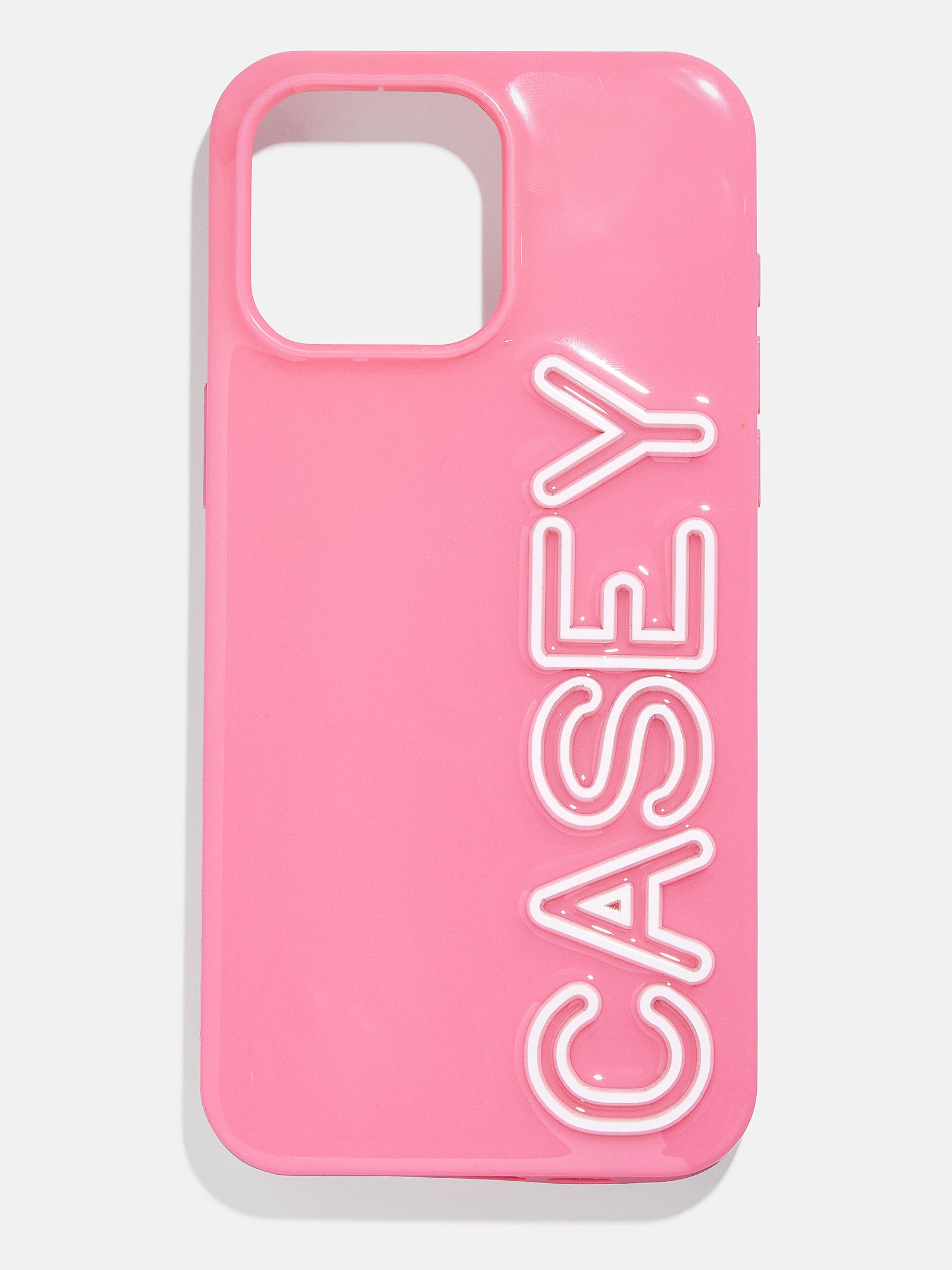 Fine Line Custom iPhone Case - Pink/White