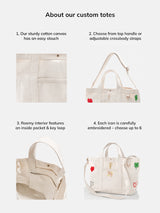 BaubleBar Custom Icon Tote - Natural - 
    Hand select 6 icons to personalize your tote
  
