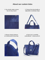 BaubleBar Navy - 
    Hand select 6 icons to personalize your tote
  
