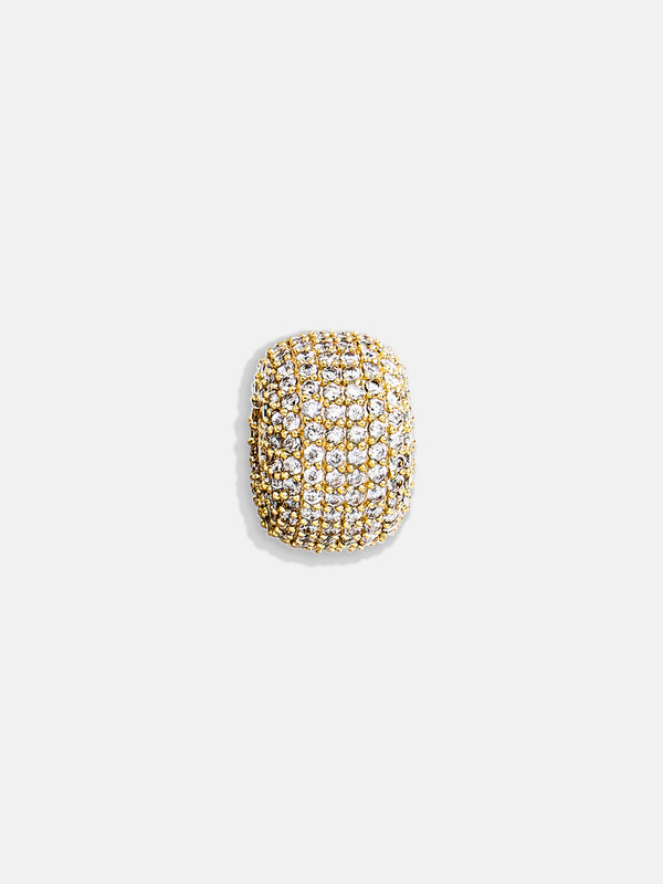 Pavé Bead Charm - Gold