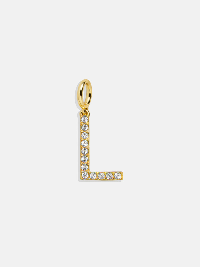 Pavé Initial Cluster Charm - L