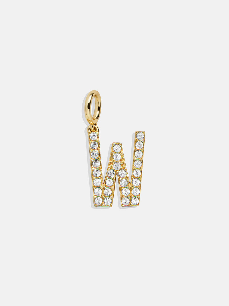 Pavé Initial Cluster Charm - W