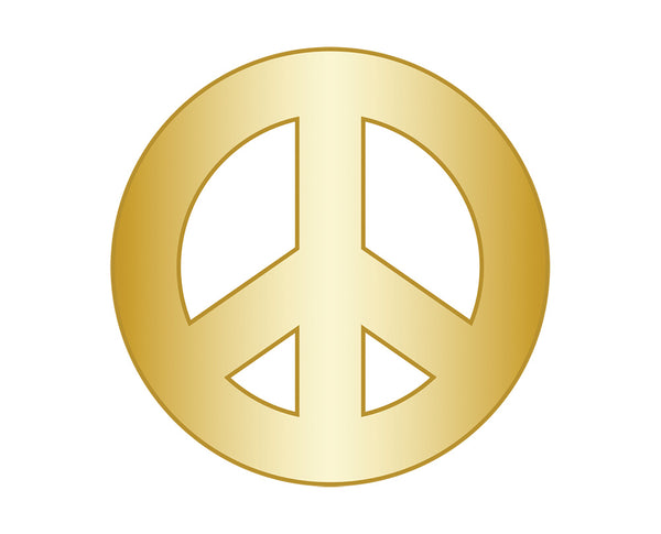 Peace Icon - Gold