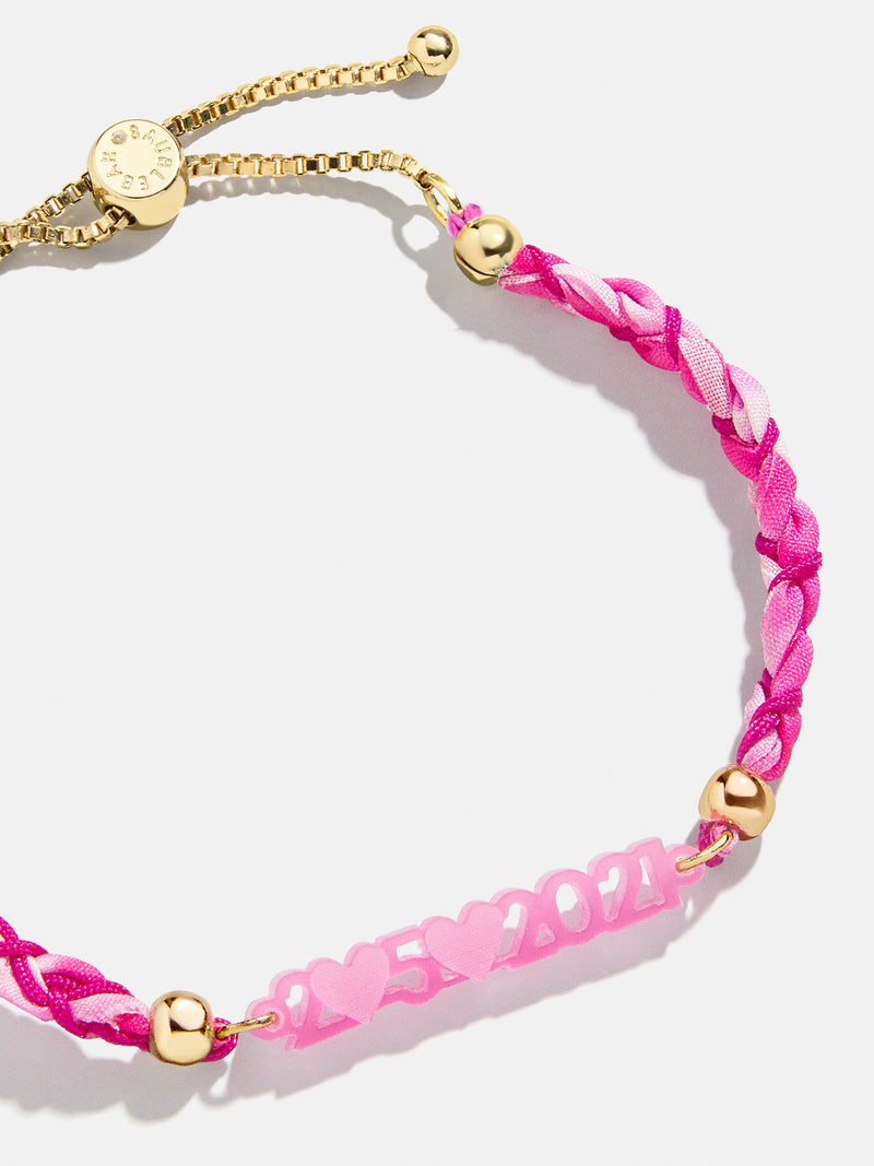 BaubleBar Kids' Custom Acrylic Nameplate Bracelet - Translucent Pink - 
    Kids custom bracelet - available in 5 colors
  
