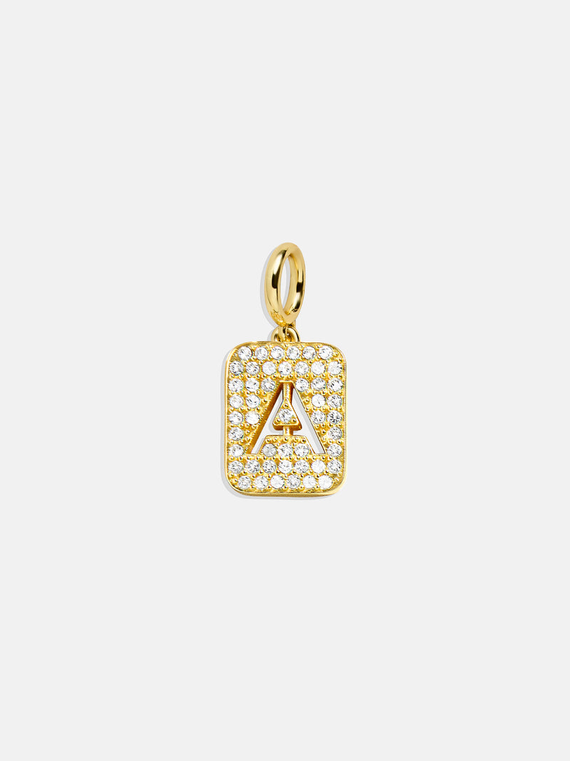 BaubleBar Block Pavé Initial Cluster Charm - A - 
    Enjoy 20% Off Custom Gifts
  
