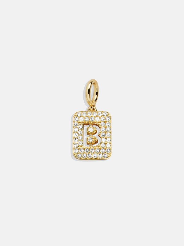 Block Pavé Initial Cluster Charm - B