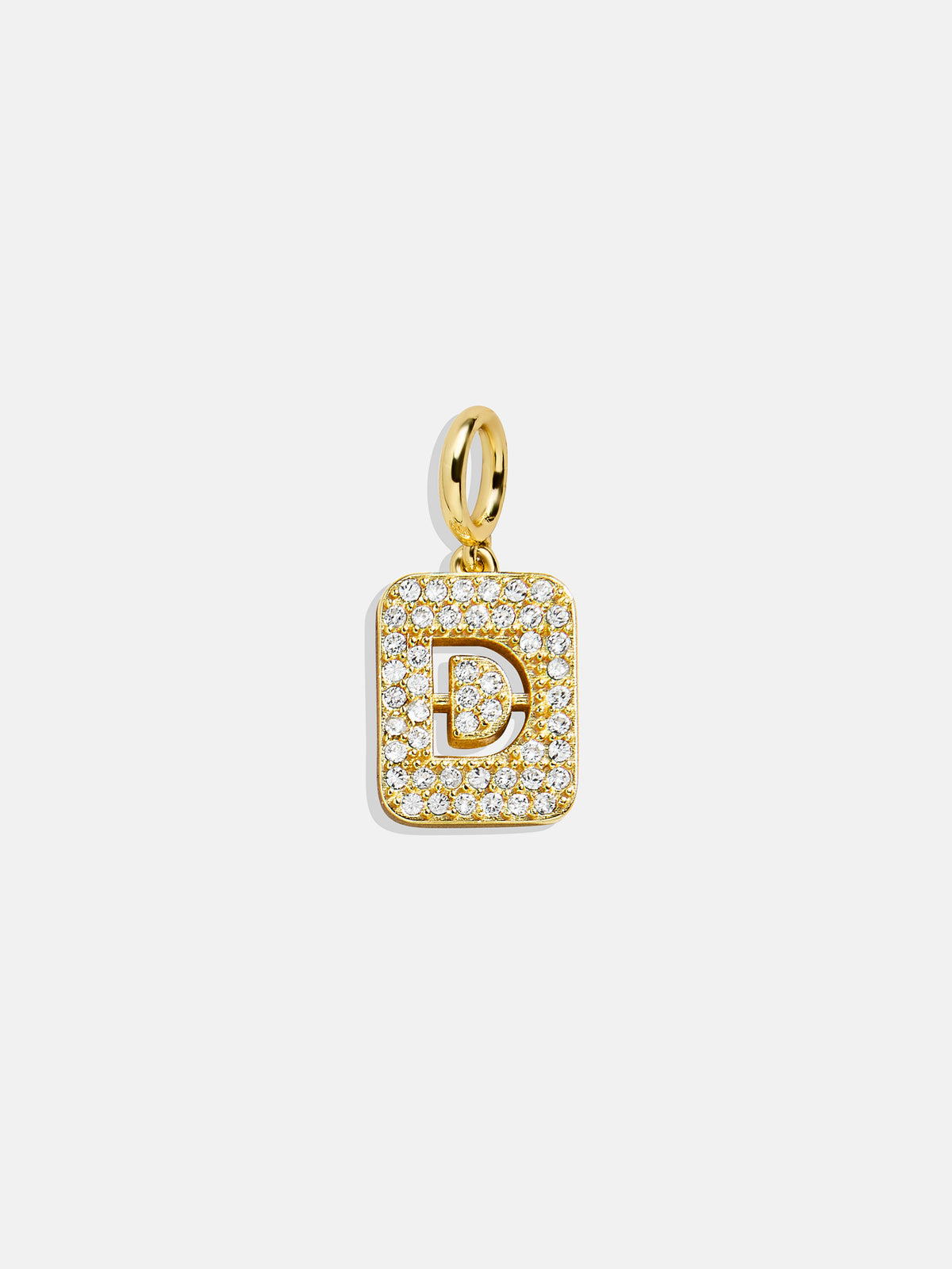 Block Pavé Initial Cluster Charm - D