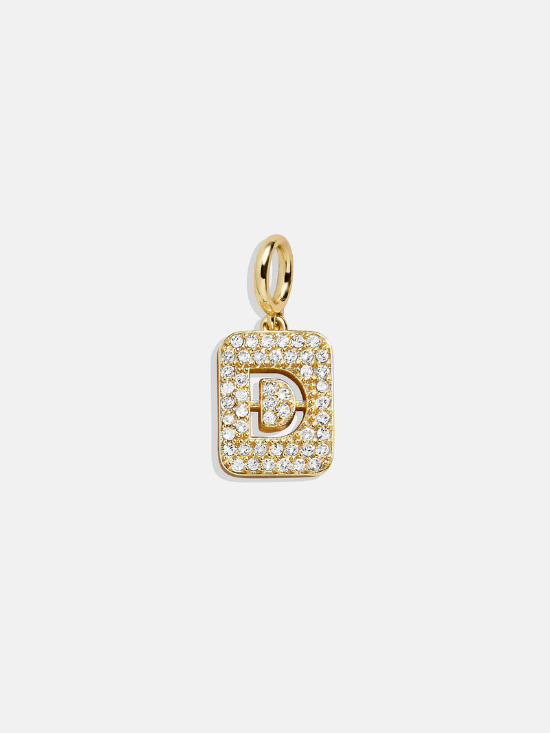 Block Pavé Initial Cluster Charm - D