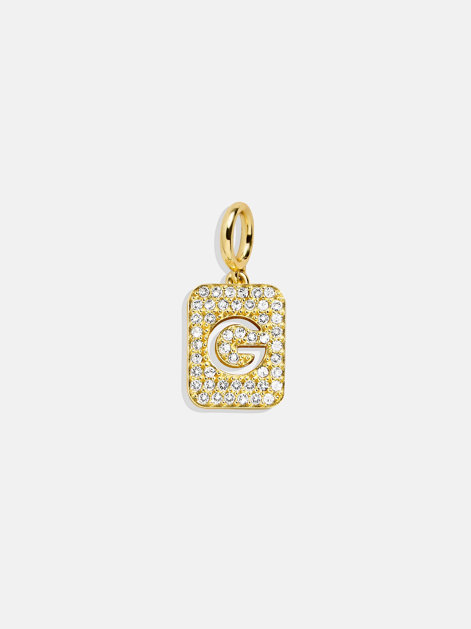 Block Pavé Initial Cluster Charm - G