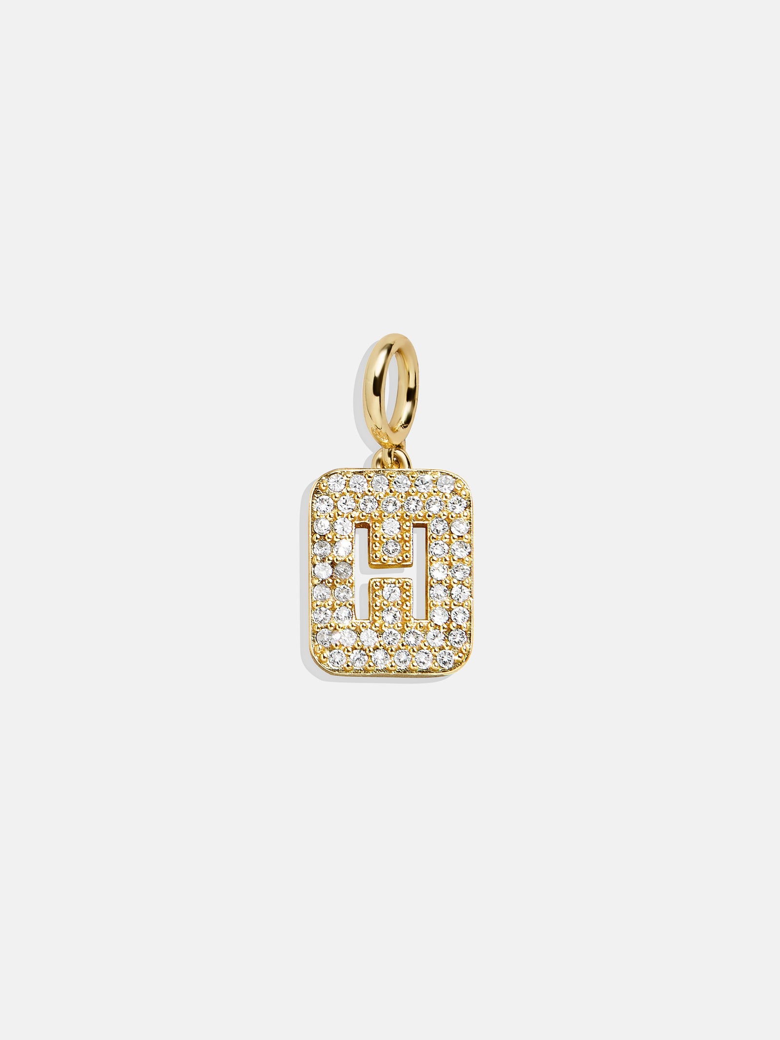 Block Pavé Initial Cluster Charm - H