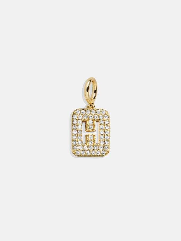 Block Pavé Initial Cluster Charm - H