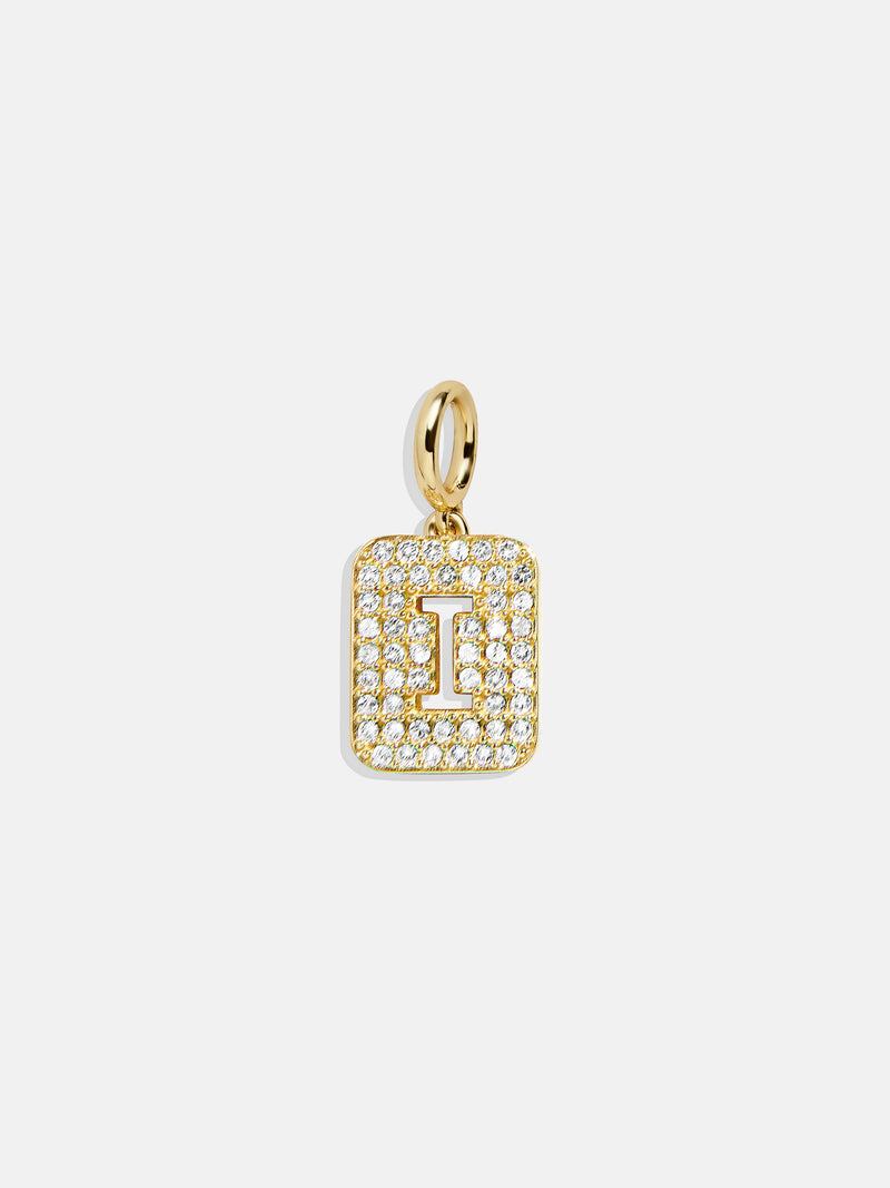 Block Pavé Initial Cluster Charm - I