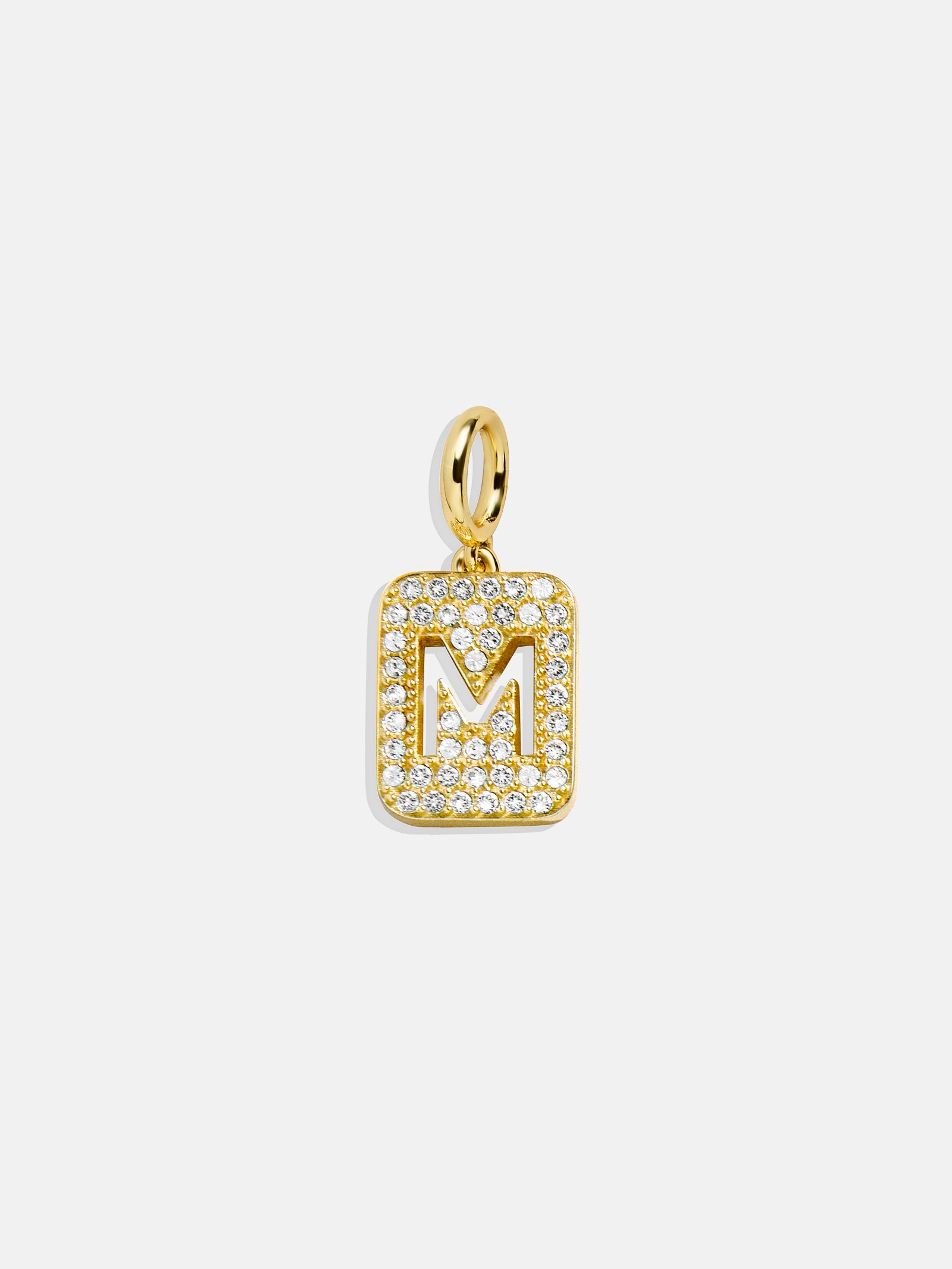 Block Pavé Initial Cluster Charm - M