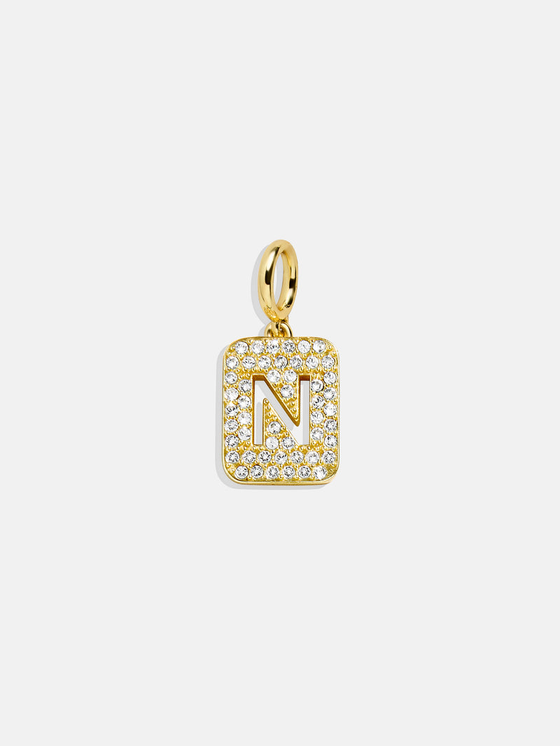 Block Pavé Initial Cluster Charm - N