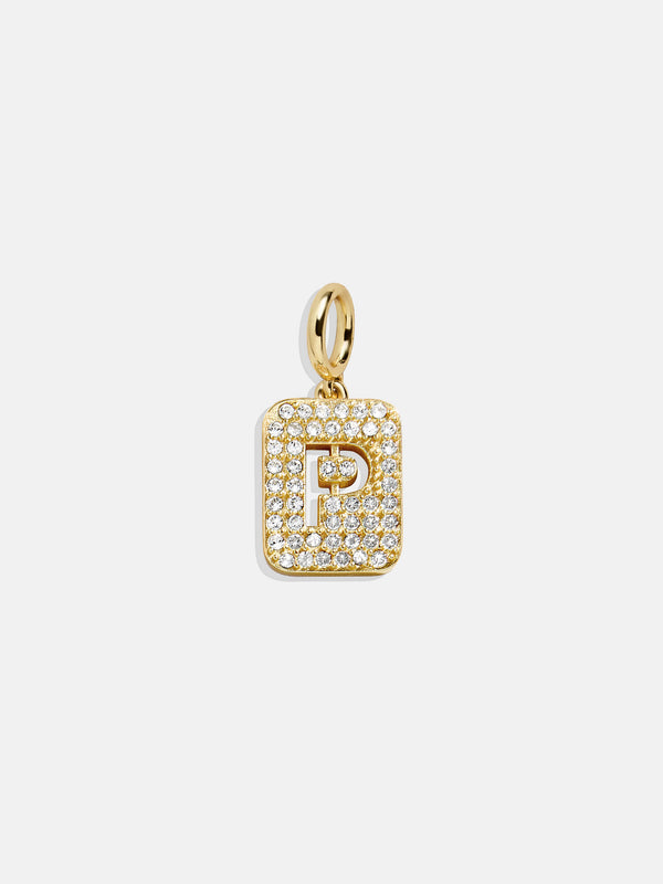 Block Pavé Initial Cluster Charm - P