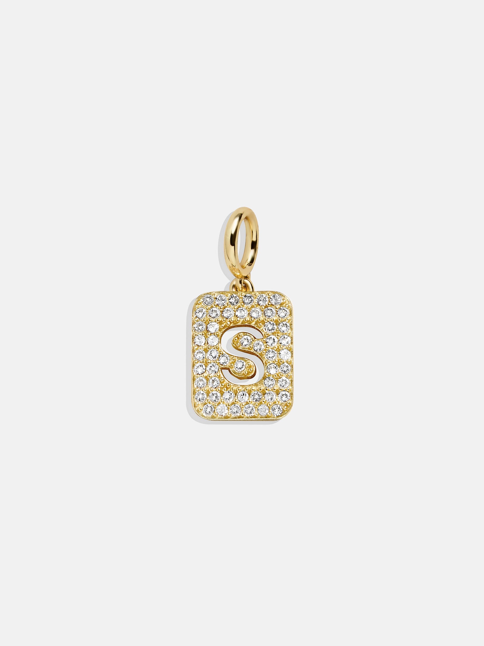 Block Pavé Initial Cluster Charm - S