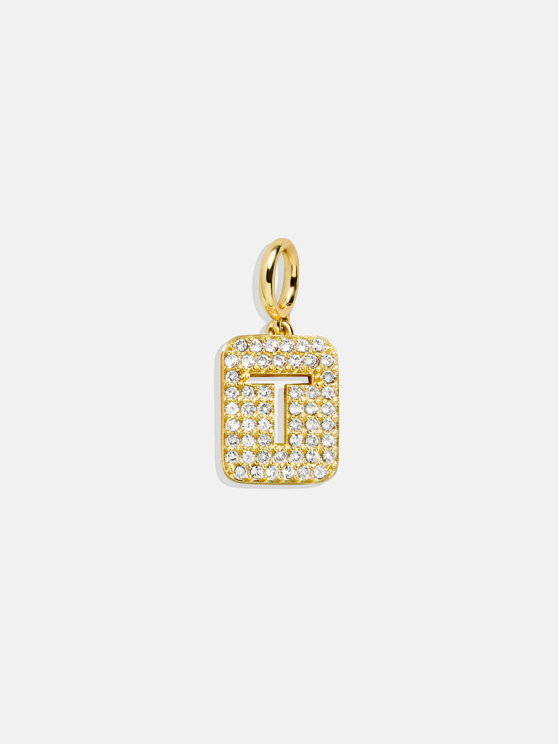 BaubleBar Block Pavé Initial Cluster Charm - T - 
    Enjoy 20% Off Necklaces – For a Limited Time
  
