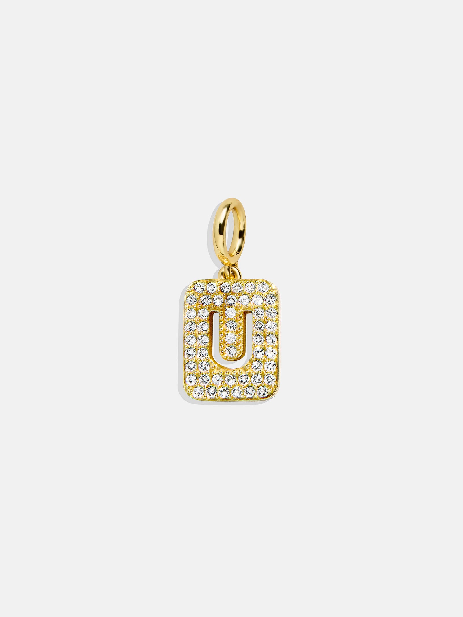 Block Pavé Initial Cluster Charm - U