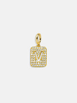 BaubleBar Block Pavé Initial Cluster Charm - V - 
    Create your own charm necklace
  
