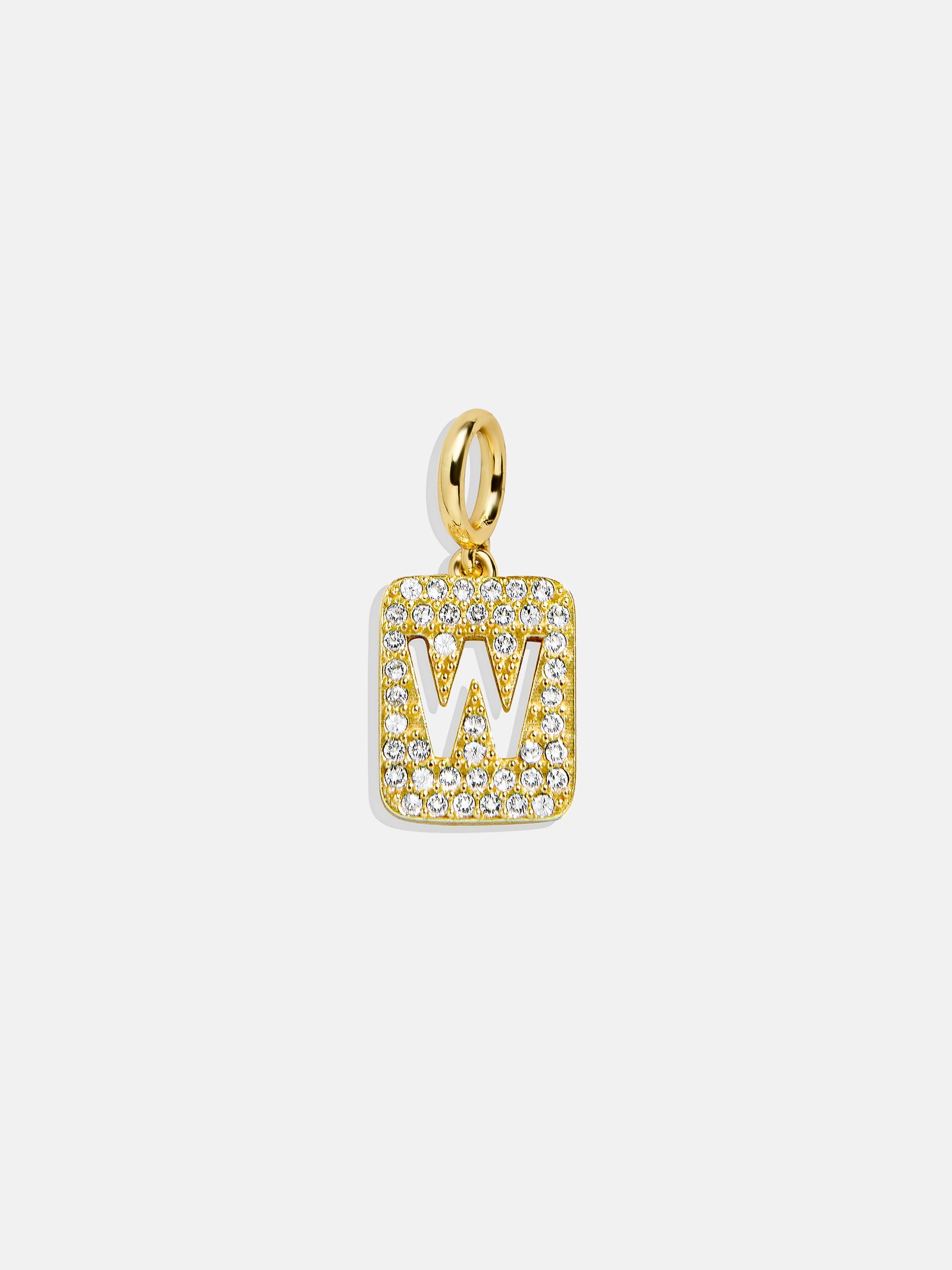 Block Pavé Initial Cluster Charm - W