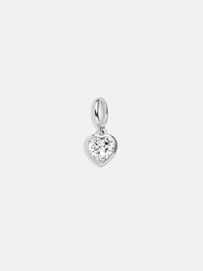 BaubleBar Silver Crystal Heart Cluster Charm - Heart Gem - 
    Enjoy 20% Off Necklaces – For a Limited Time
  
