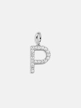 BaubleBar Silver Pave Initial Cluster Charm - P - 
    Get Gifting: Enjoy 20% Off
  
