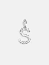 BaubleBar Silver Pave Initial Cluster Charm - S - 
    Get Gifting: Enjoy 20% Off
  
