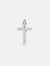 BaubleBar Silver Pave Initial Cluster Charm - T - 
    Get Gifting: Enjoy 20% Off
  
