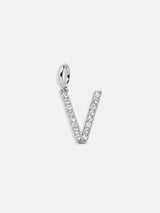 BaubleBar Silver Pave Initial Cluster Charm - V - 
    Get Gifting: Enjoy 20% Off
  
